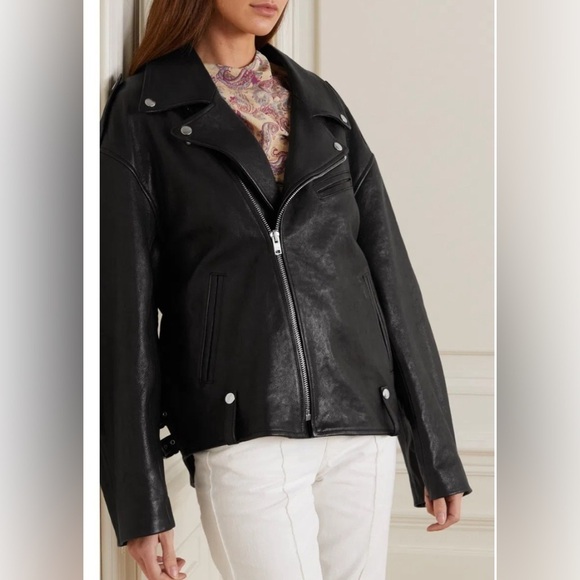 Isabel Marant's Bacem lamb leather jacket black NWT - Picture 2 of 14